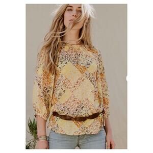 NWT‎ Good Hart by Matilda Jane Rockport Floral Patchwork Blouse M